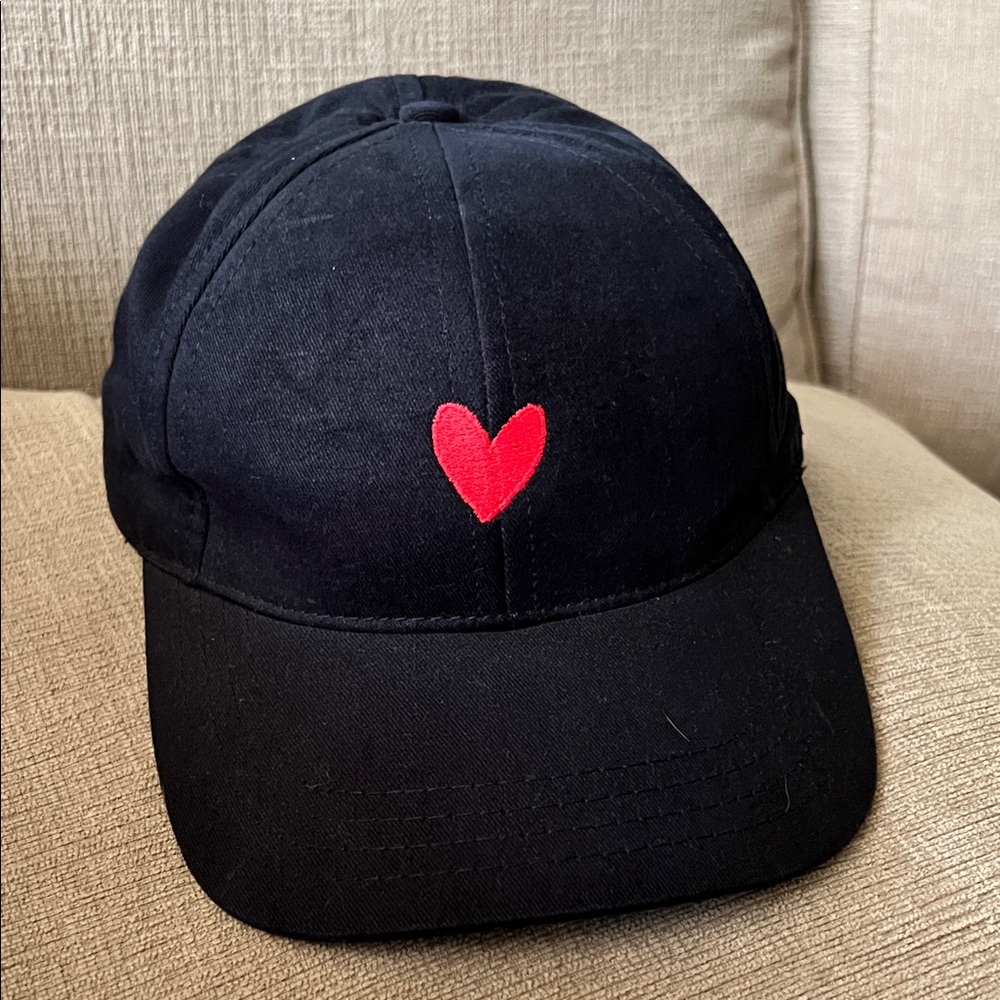 Love Your Melon Navy Cap With Red Heart New Without Tags